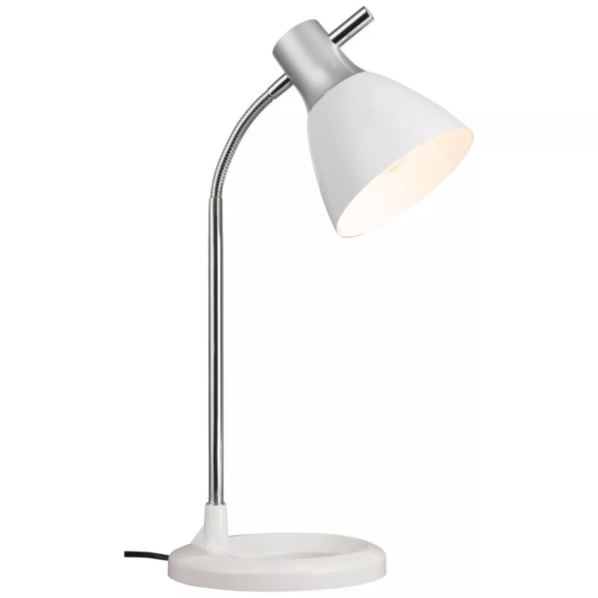 Jan - asztali lámpa, ezüst/fehér, 1xE14 - BRILLIANT-92762/05